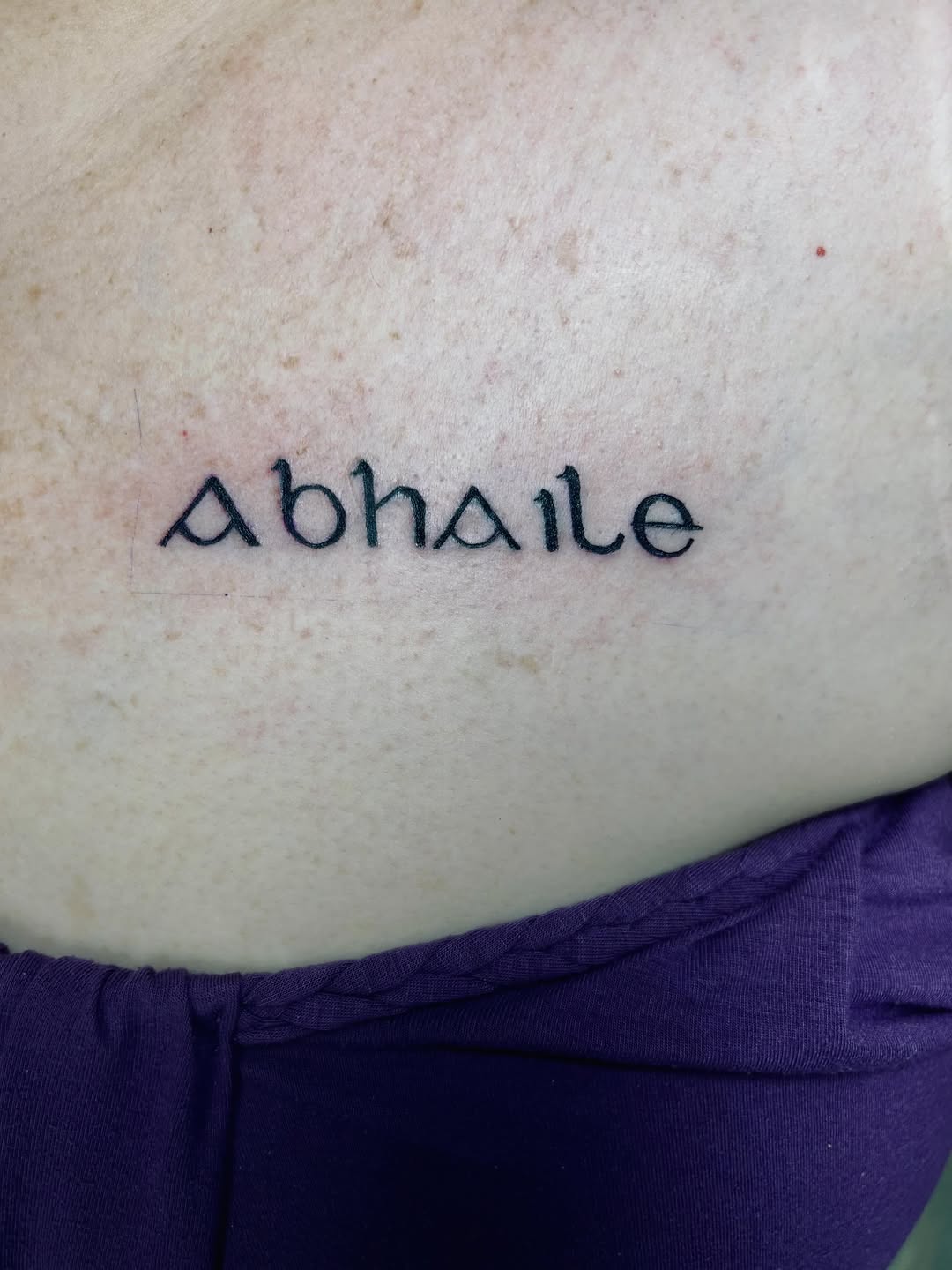 Tattoo by @boylazarustattoo — lettering_script, fine_line