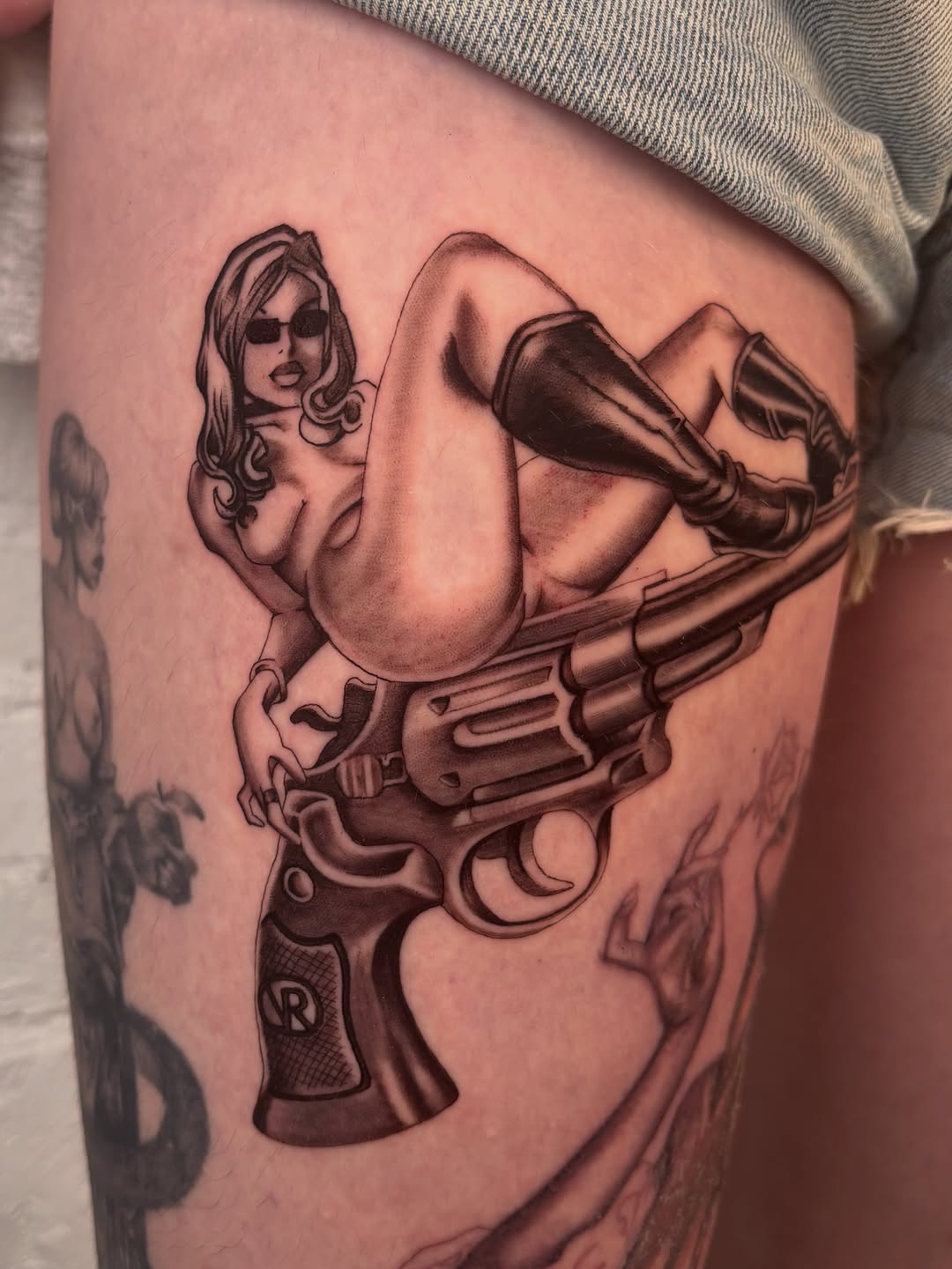 Tattoo by @uuptempo — realism, black_and_grey