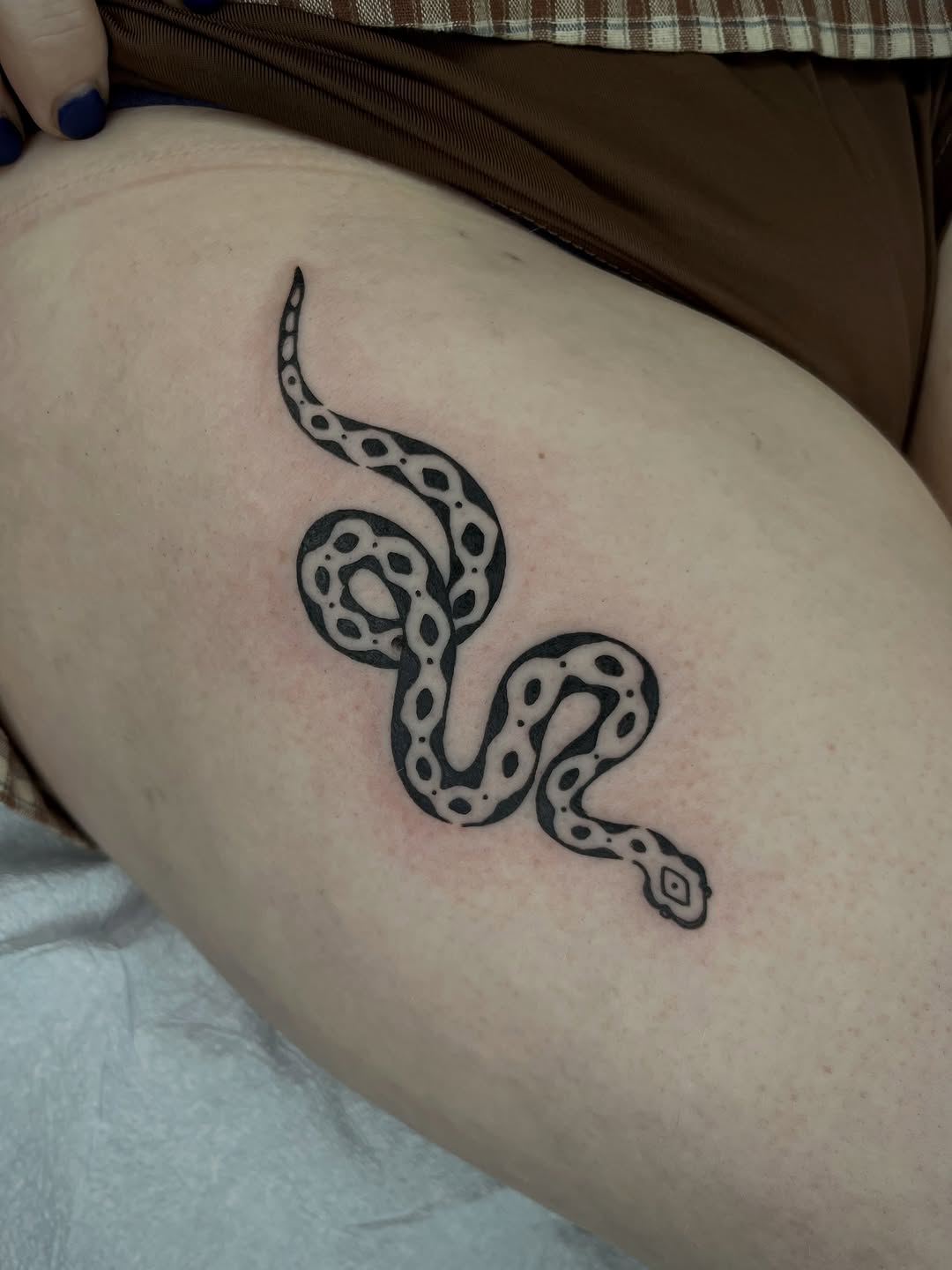 Tattoo by @dirty_funq — illustrative, blackwork