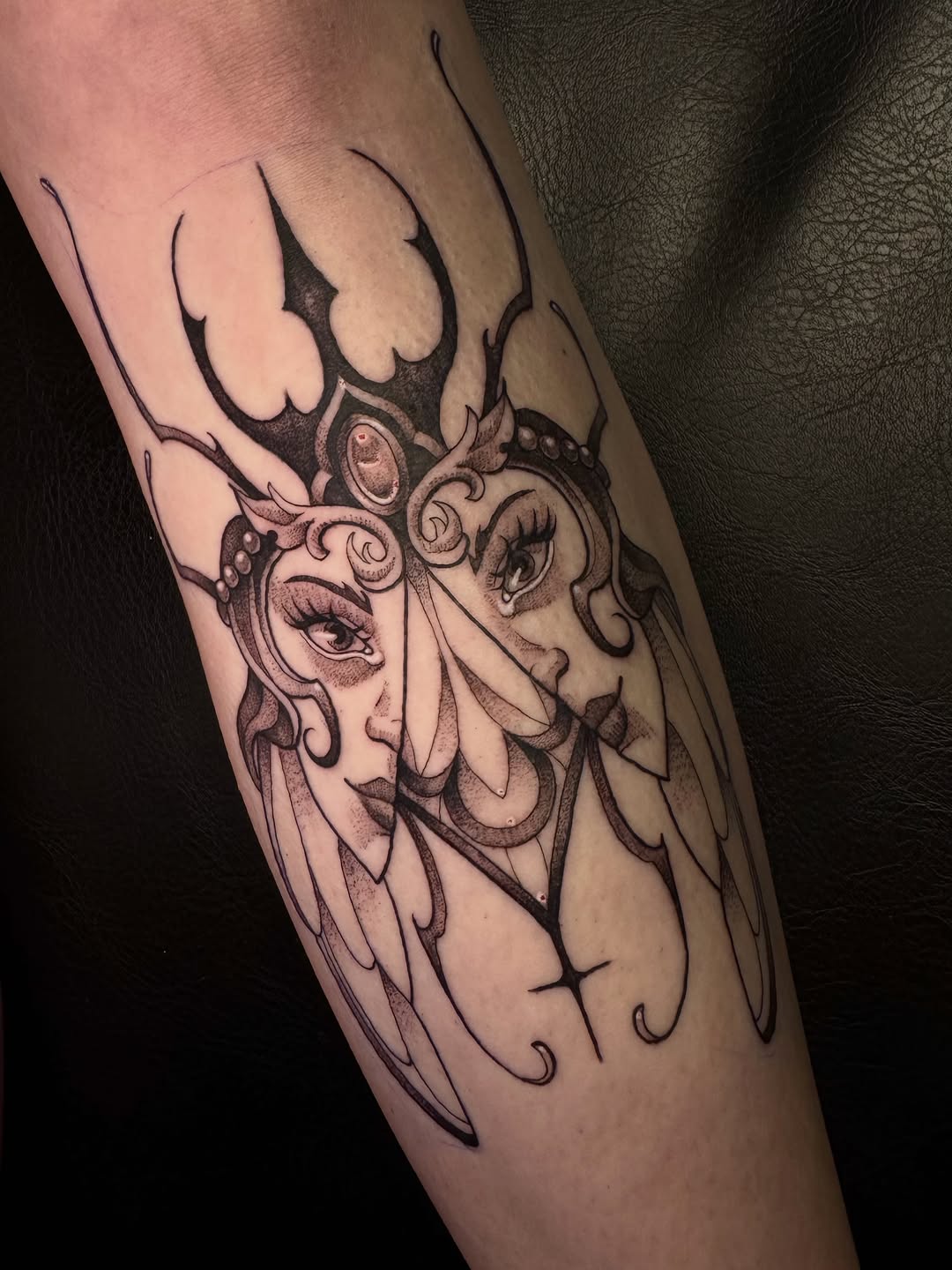 Tattoo by @7_mags โ illustrative, black_and_grey