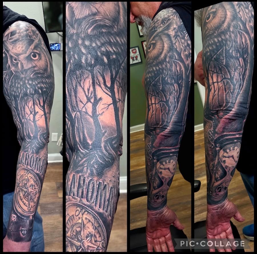 Tattoo by @barryhuffman77 — realism, black_and_grey