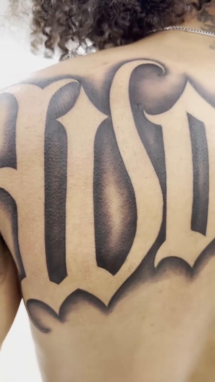 Tattoo by @dl_ta2s — lettering_script, chicano