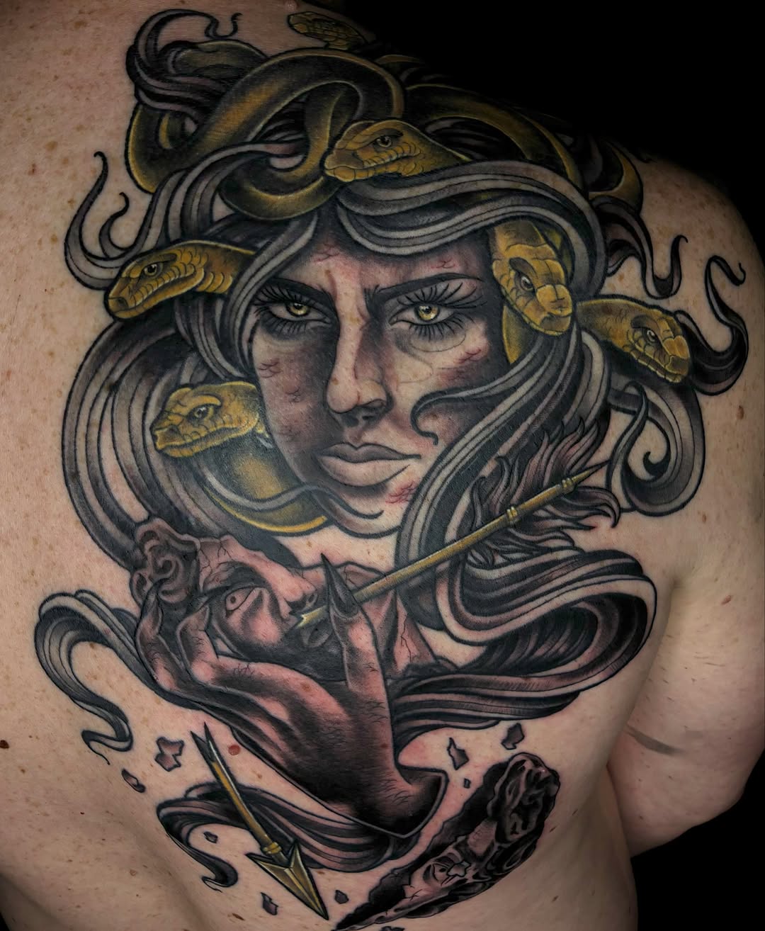 Tattoo by @bogwitchz_ — realism, dark_realism