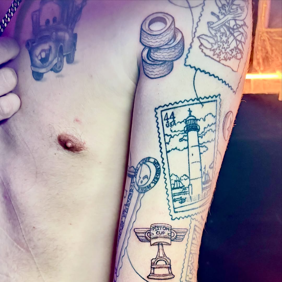 Tattoo by @theeartess — black_and_grey