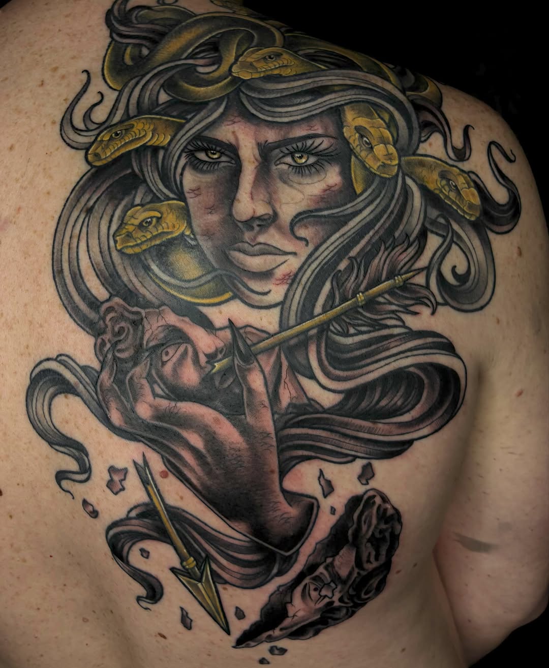Tattoo by @bogwitchz_ — realism, dark_realism