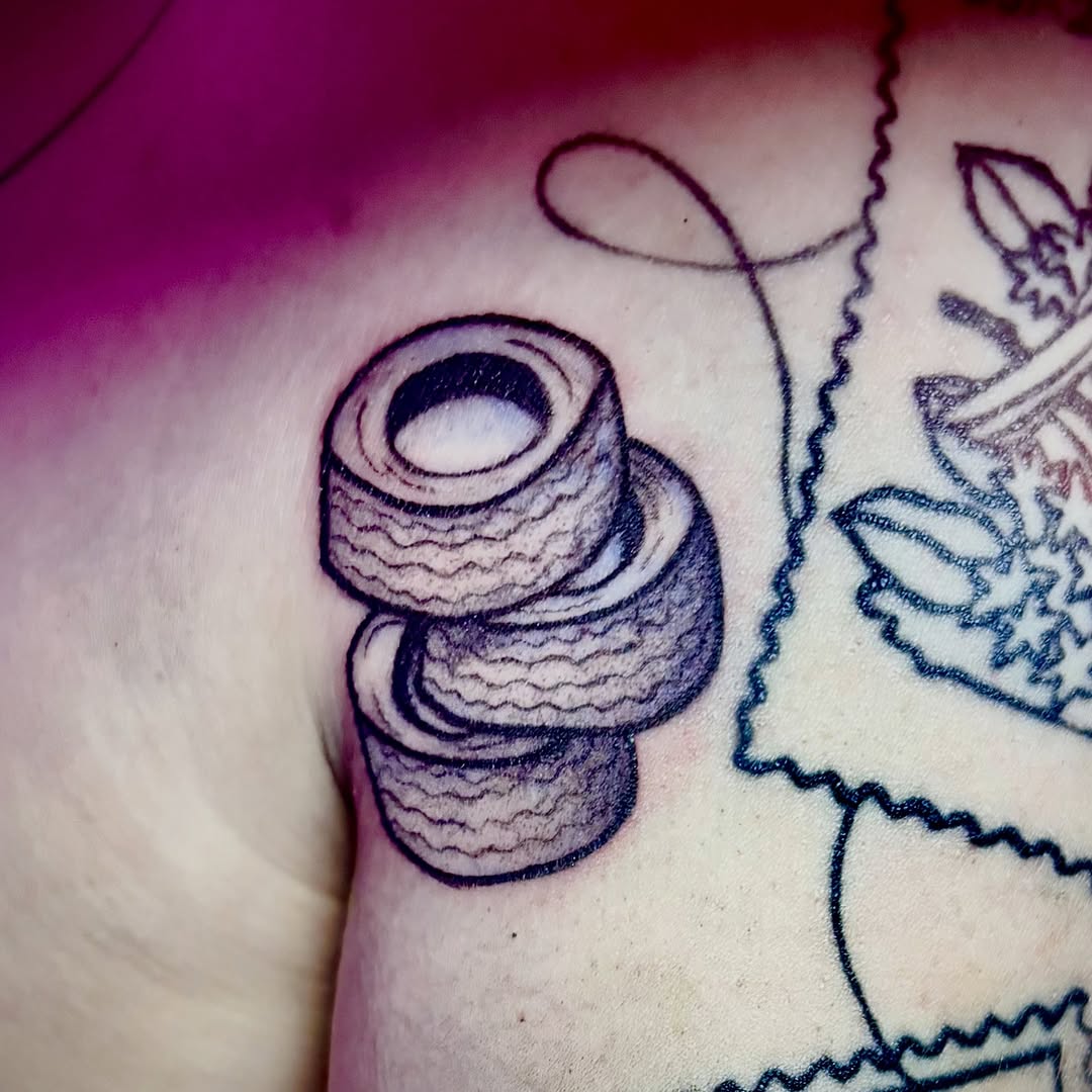 Tattoo by @theeartess — black_and_grey