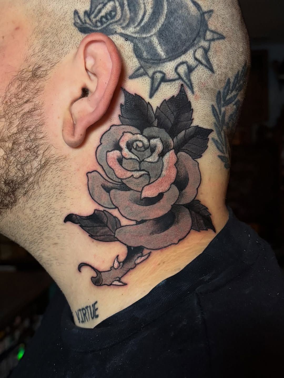Tattoo by @elmertattoos — black_and_grey, neo_traditional