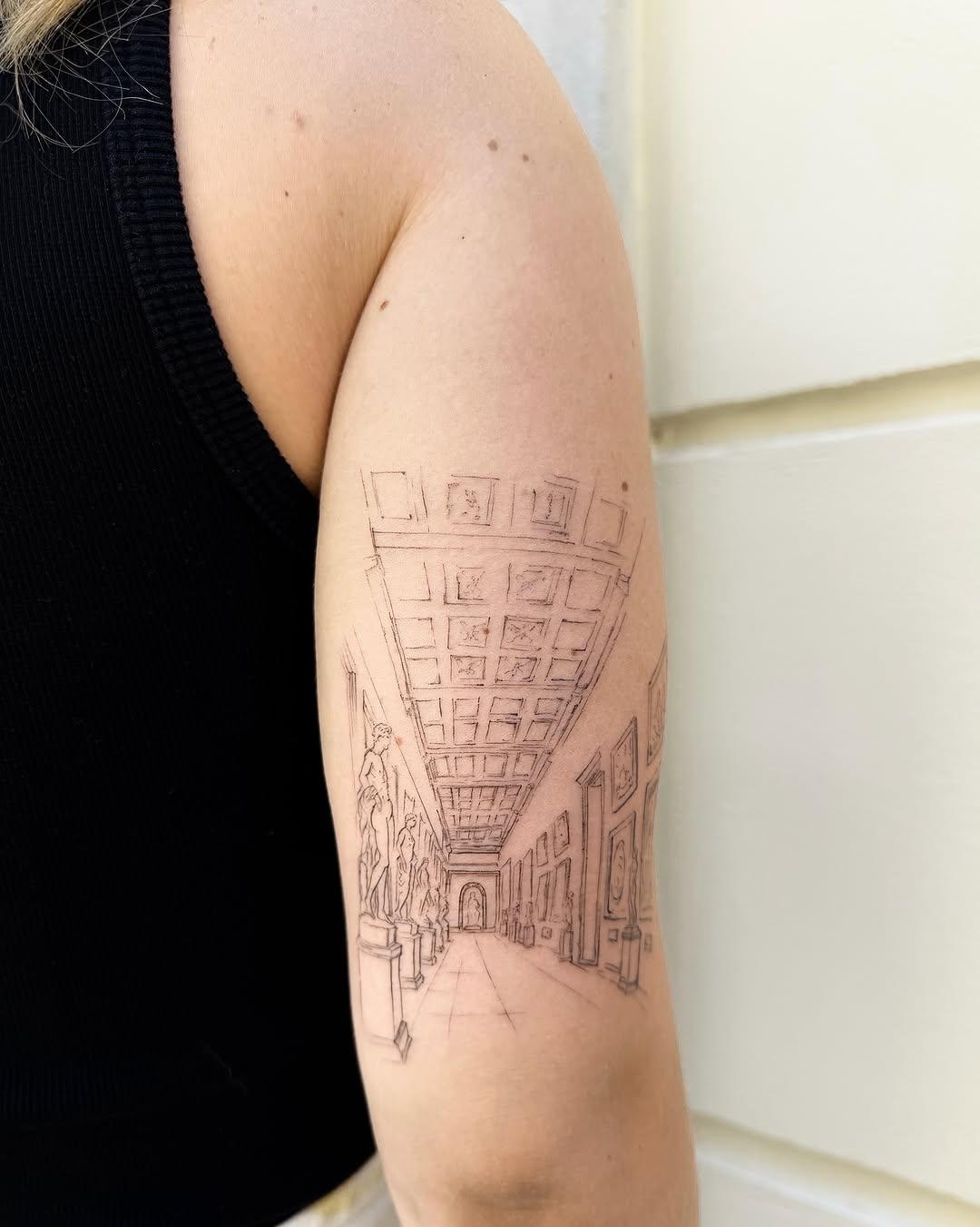 Tattoo by @lyndsay.ink — illustrative, sketch