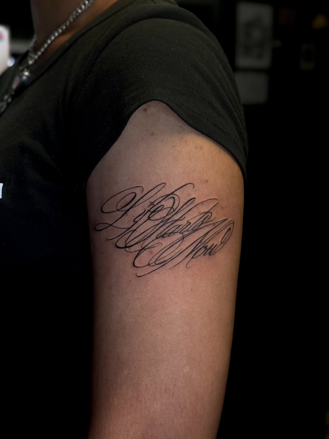 Tattoo by @inkwlexaa — lettering_script, fine_line