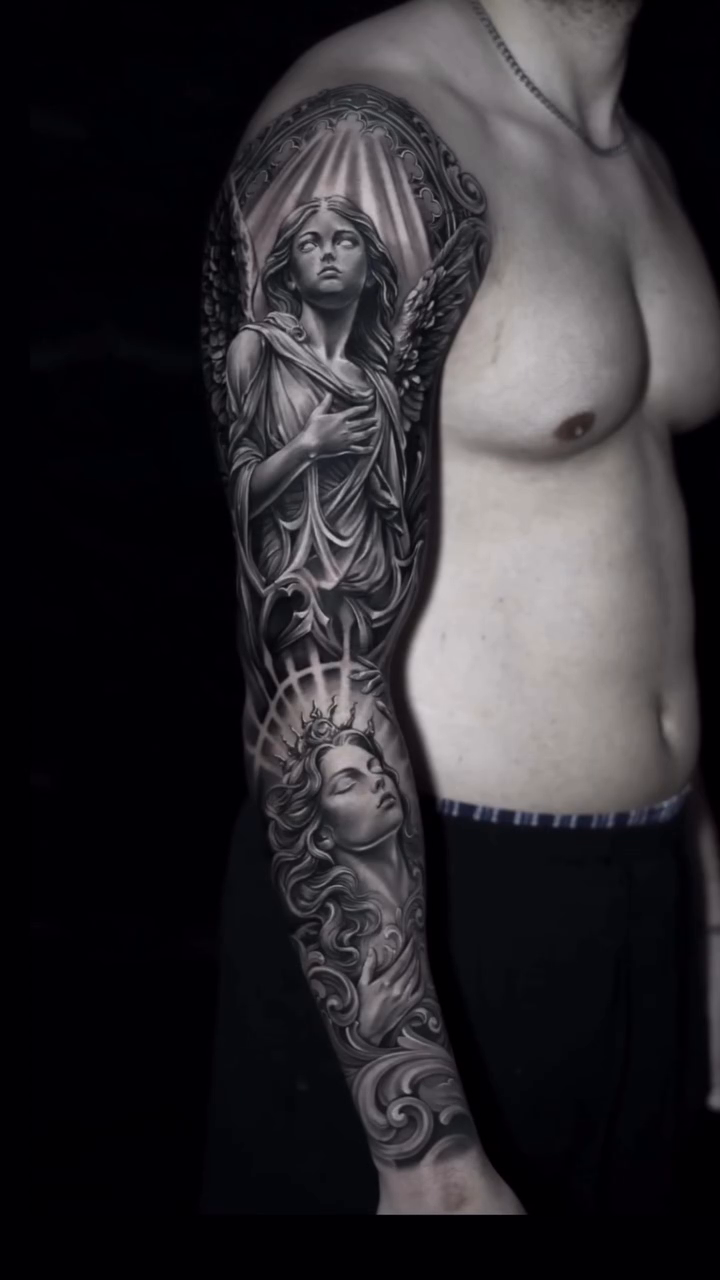Tattoo by @tattooyasmany2012 — realism, black_and_grey