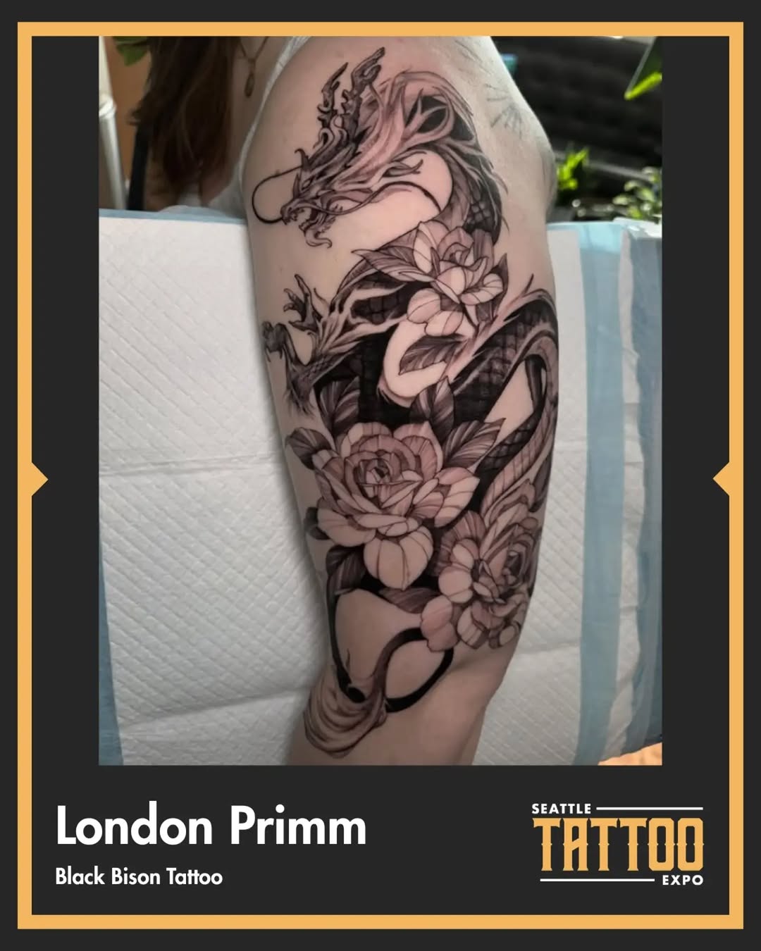 Tattoo by @blackbisontattoo β japanese_irezumi, black_and_grey