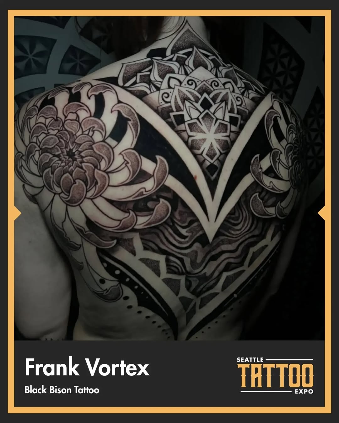 Tattoo by @blackbisontattoo β black_and_grey, geometric