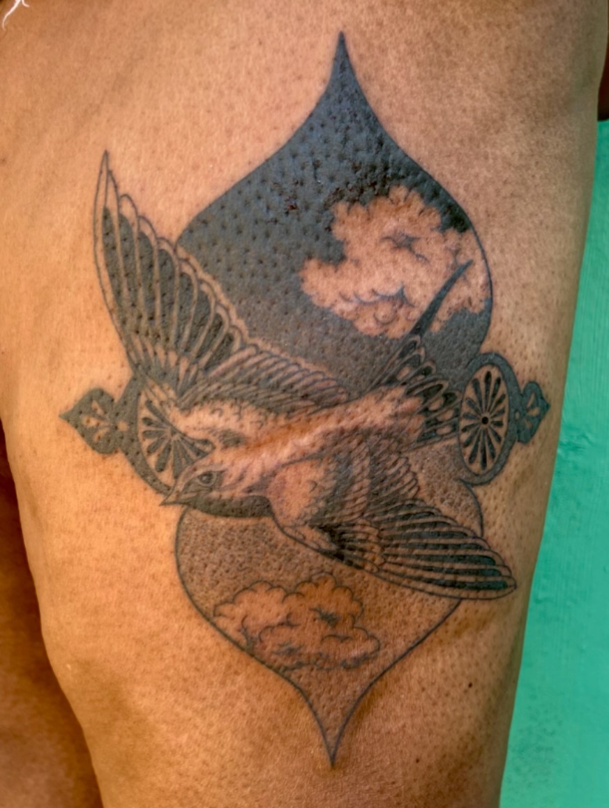 Tattoo by @thineownself.tattoo — black_and_grey, realism