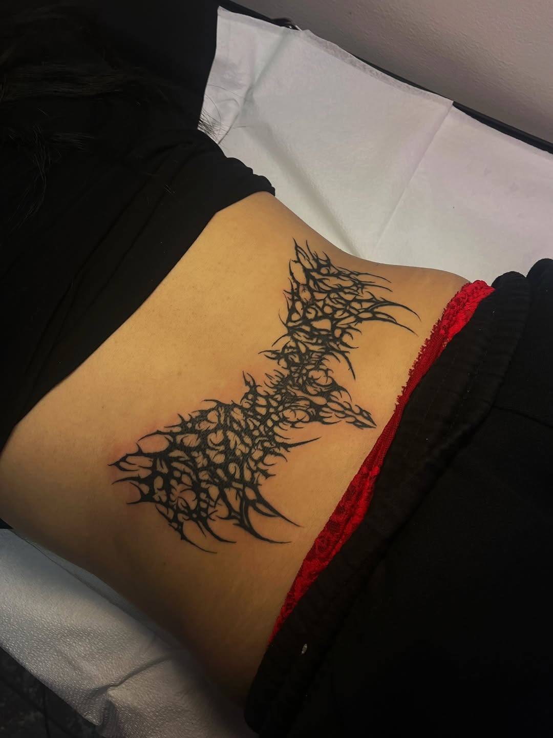 Tattoo by @tattedbymk — blackwork