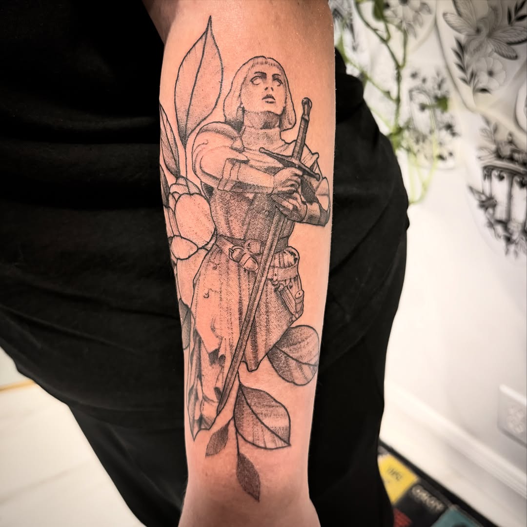 Tattoo by @darkartist82 โ realism, black_and_grey