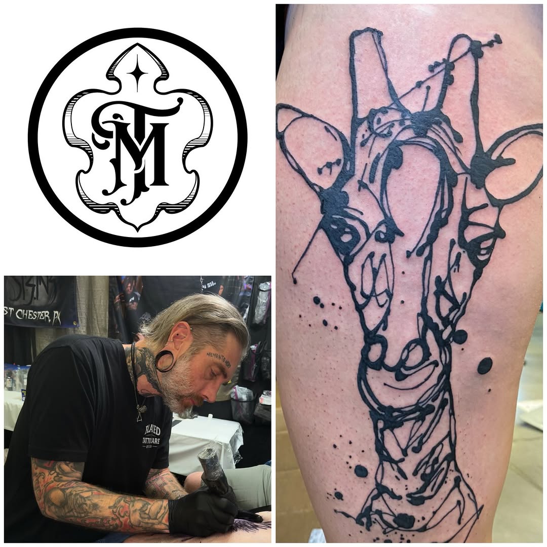 Tattoo by @keithcromieart — sketch, blackwork