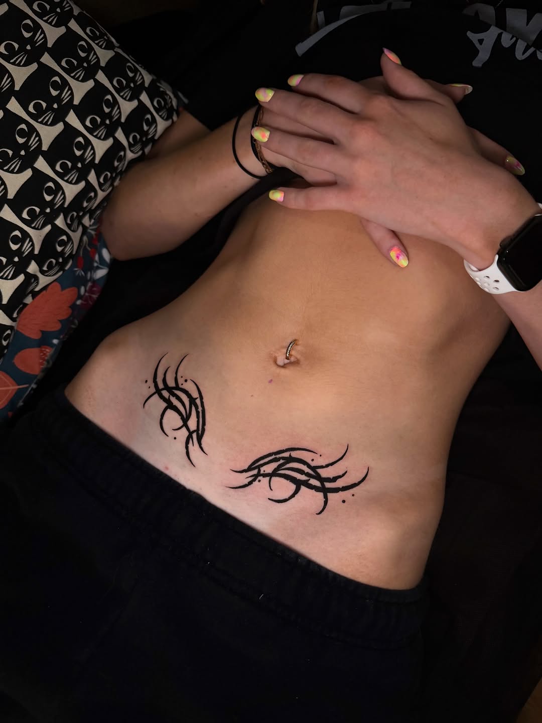 Tattoo by @line_ink — tribal, blackwork