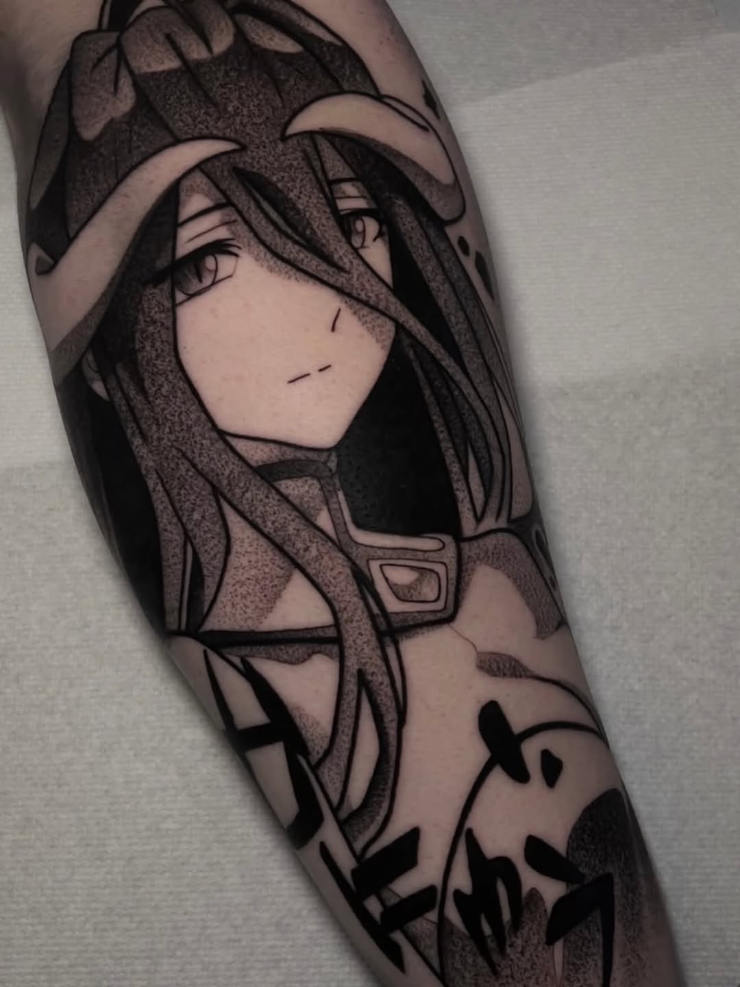 Tattoo by @deadcrown_ — dotwork