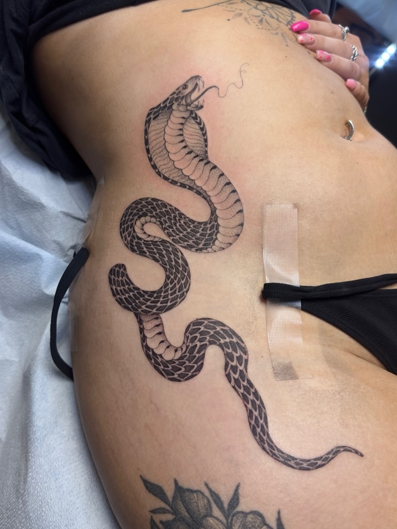 Tattoo by @tiffany.btattoos — black_and_grey, realism