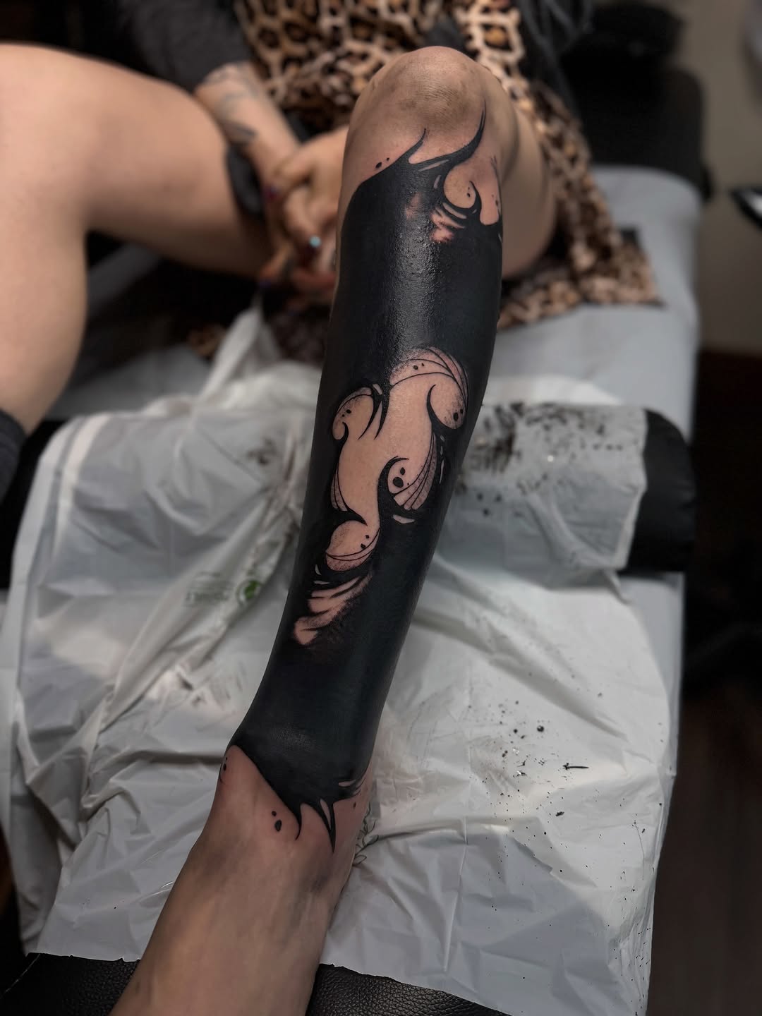 Tattoo by @cjamtattoos — blackwork, illustrative