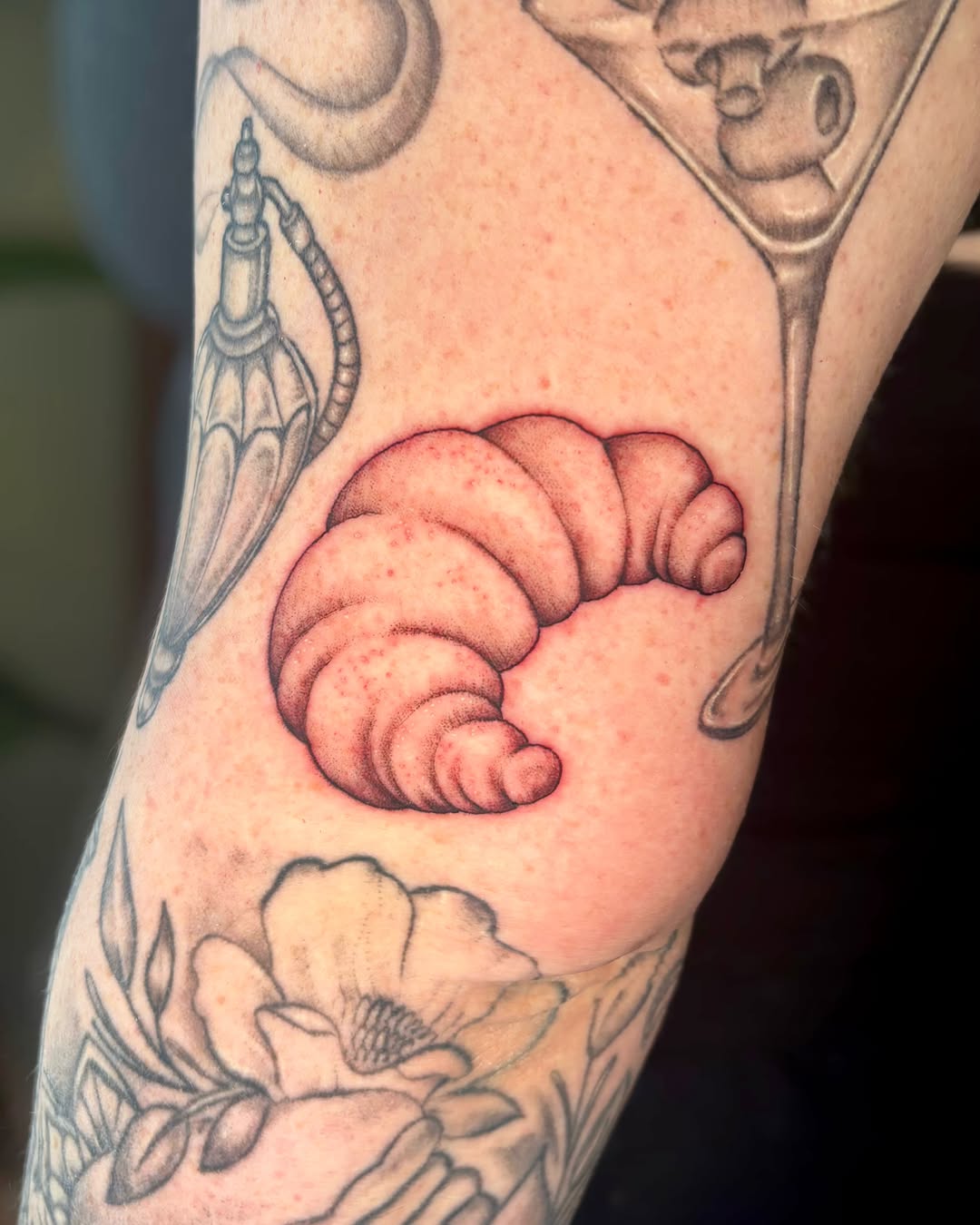 Tattoo by @tats_by_bcatt — illustrative, dotwork