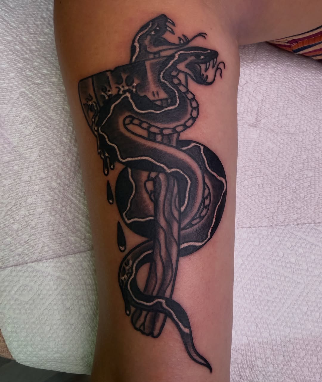 Tattoo by @steven_blackheart — black_and_grey, neo_traditional
