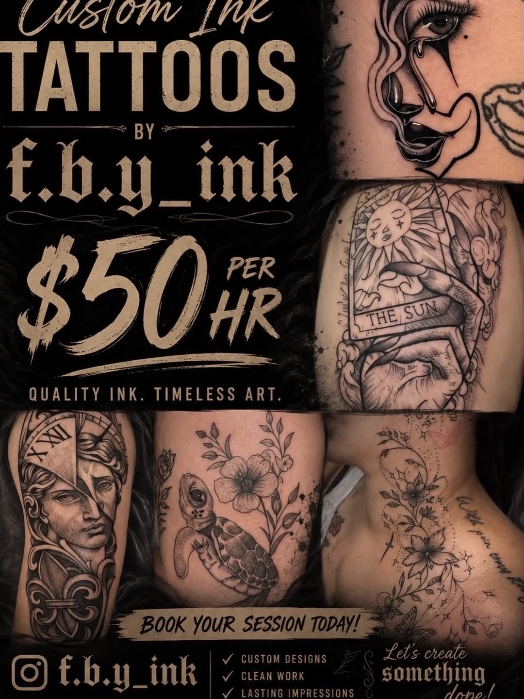 Tattoo by @f.b.y_ink β black_and_grey, illustrative