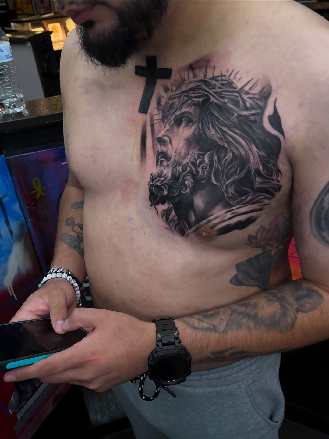 Tattoo by @luvetattoos — realism, black_and_grey