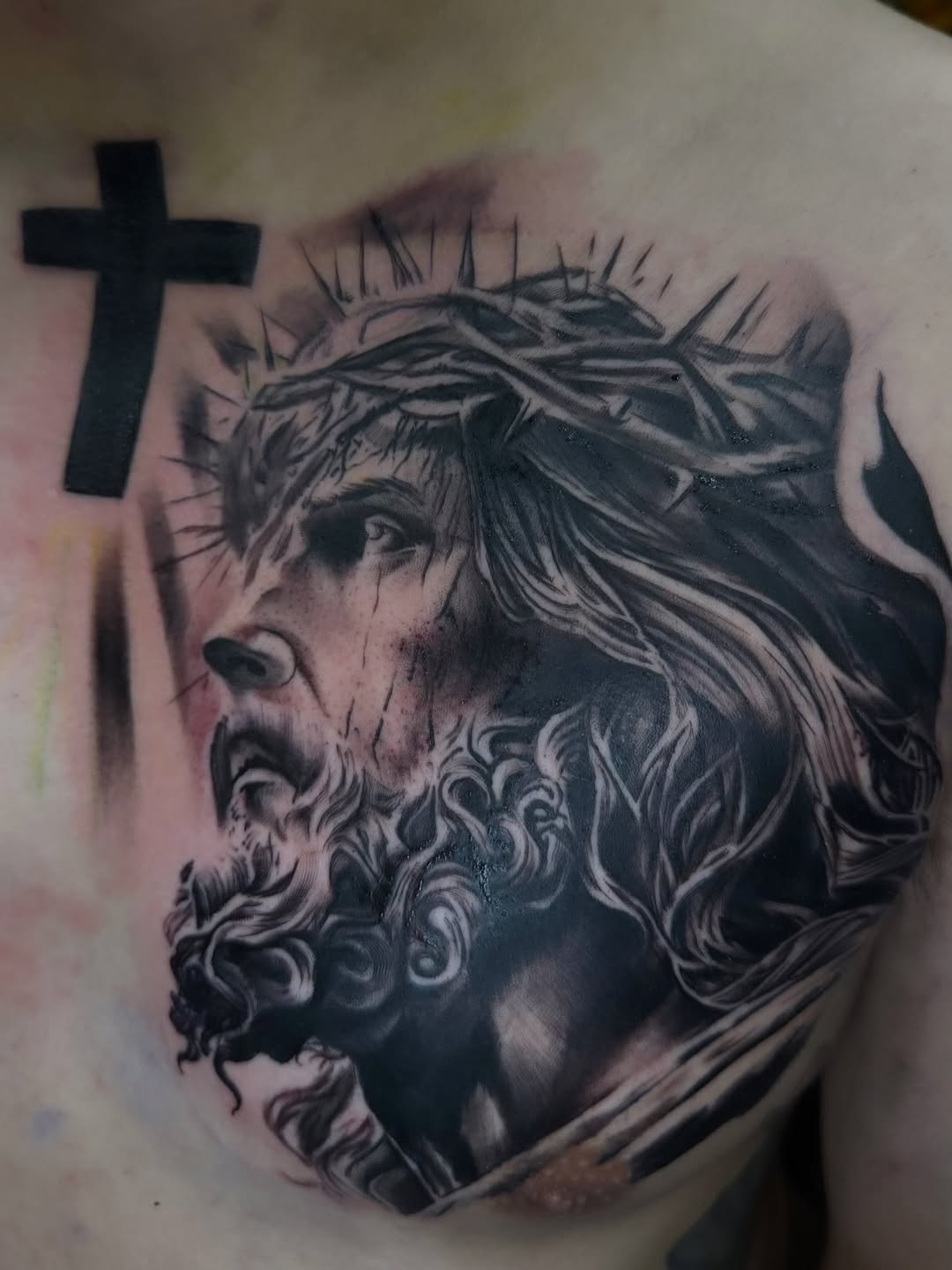 Tattoo by @luvetattoos — realism, black_and_grey