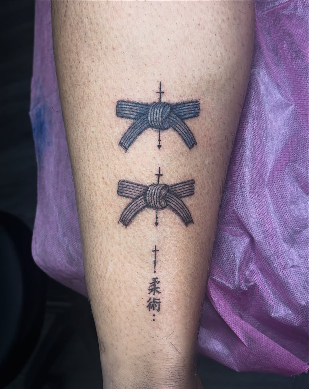 Tattoo by @handofheen — black_and_grey, lettering_script