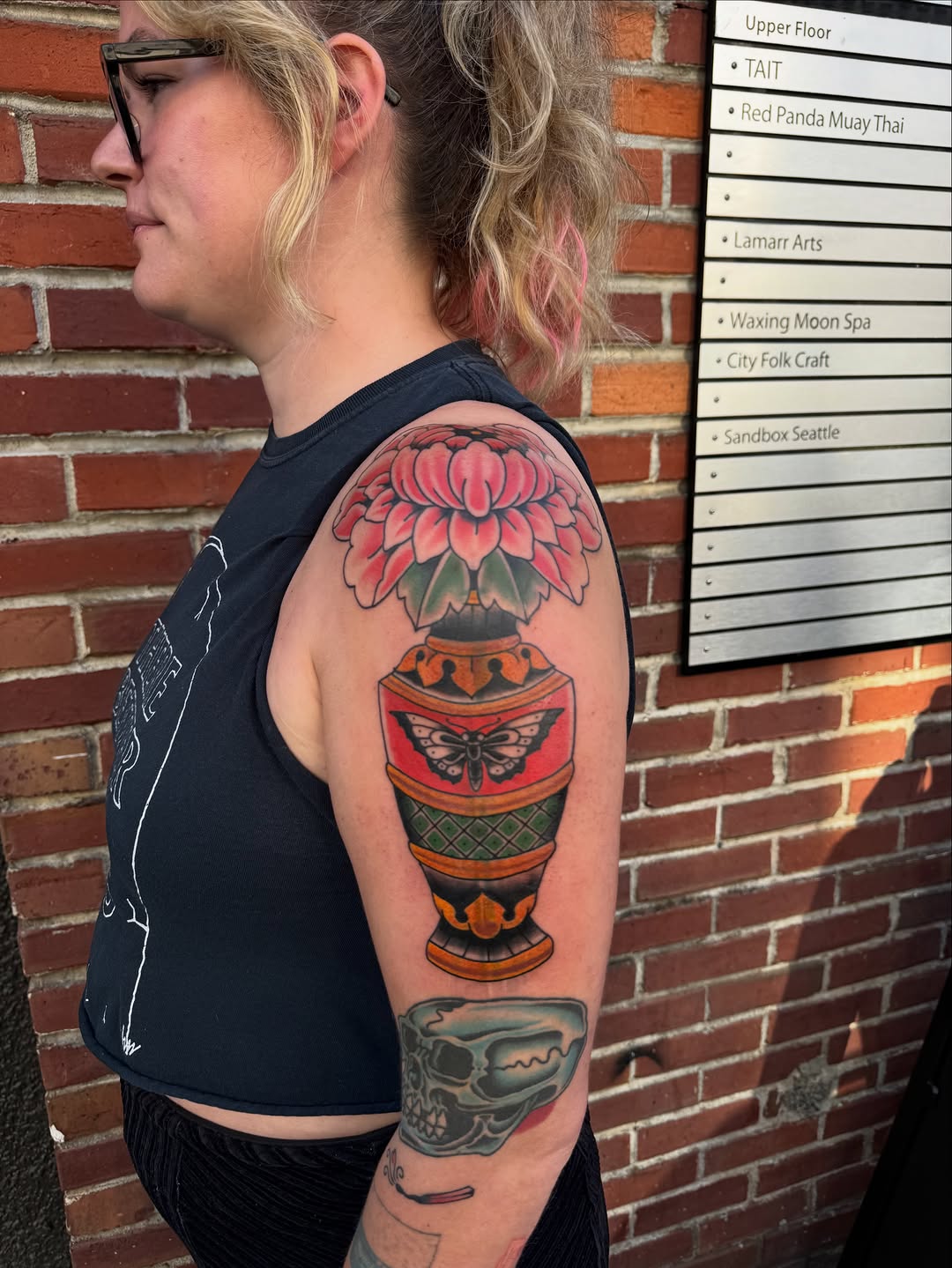 Tattoo by @thepinkmanther — neo_traditional, japanese_irezumi