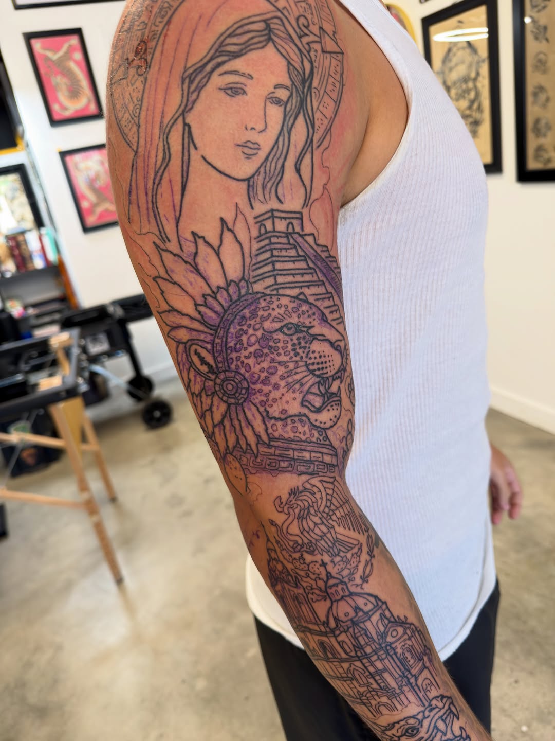 Tattoo by @thisismyempire — black_and_grey