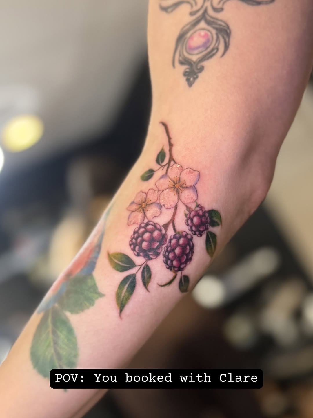 Tattoo by @honeyclare.ink — realism, fine_line