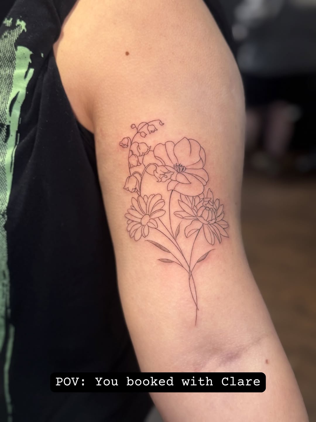 Tattoo by @honeyclare.ink — fine_line