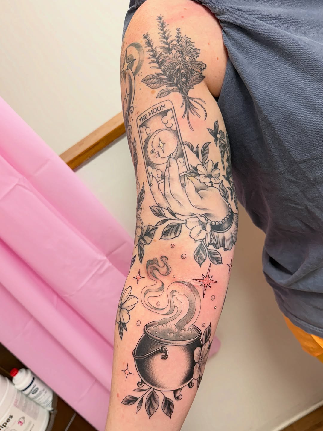 Tattoo by @kennacat_tattoos — illustrative, black_and_grey