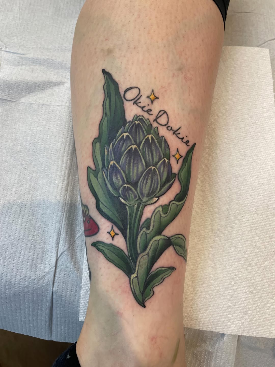 Tattoo by @tattoosbyhayven — illustrative, lettering_script