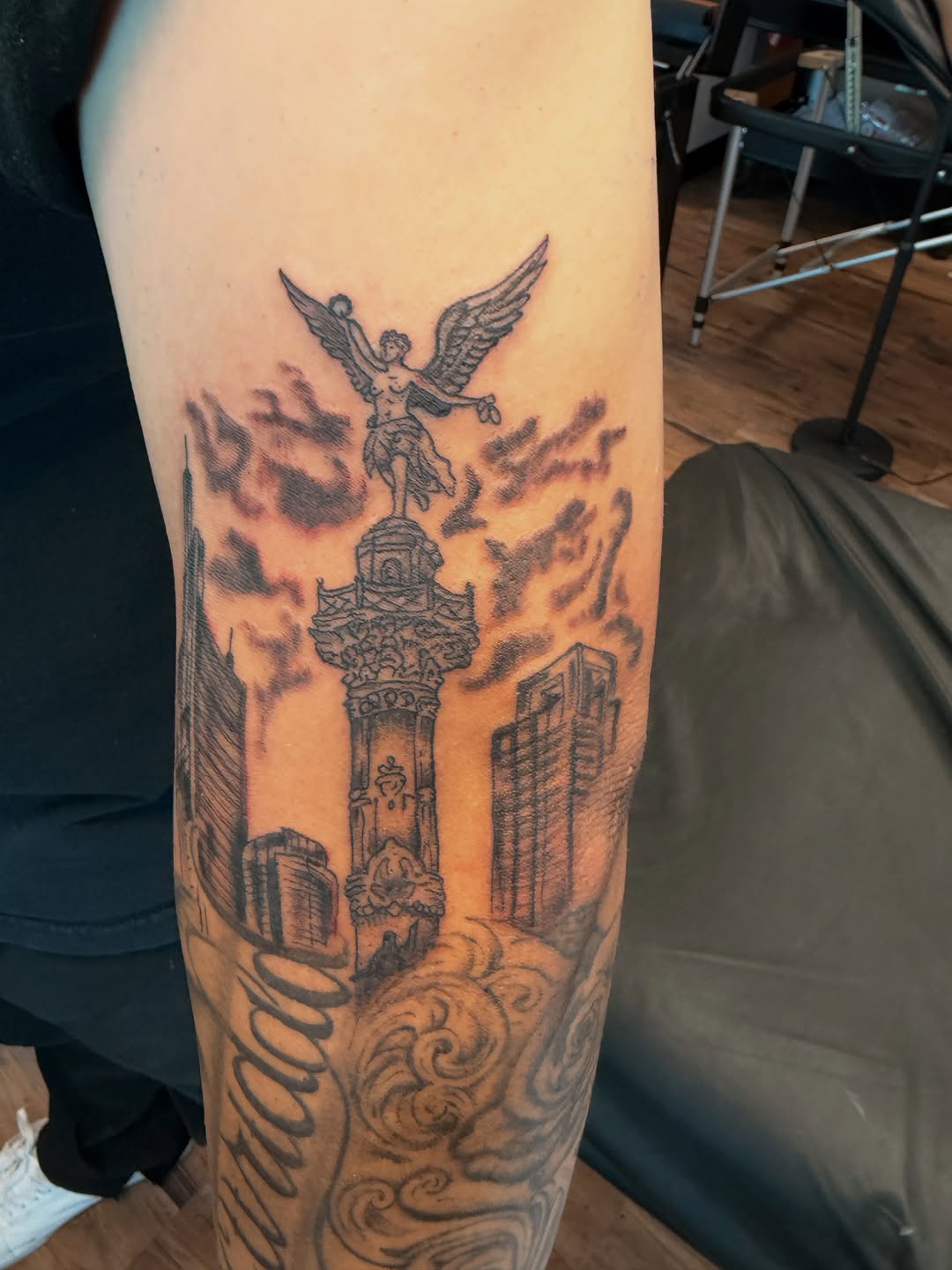 Tattoo by @corteztattoozz — black_and_grey, realism