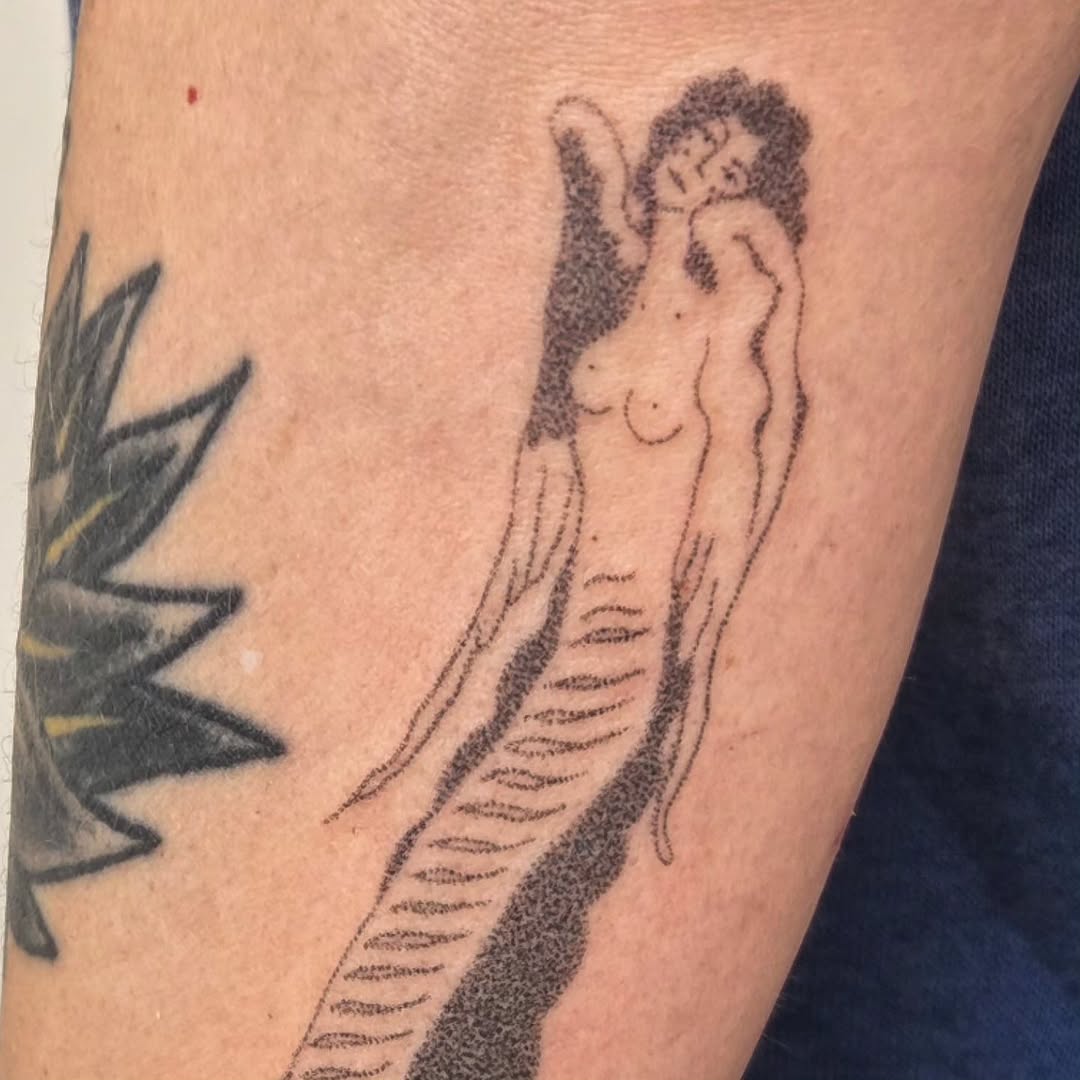 Tattoo by @mosaicslush — dotwork
