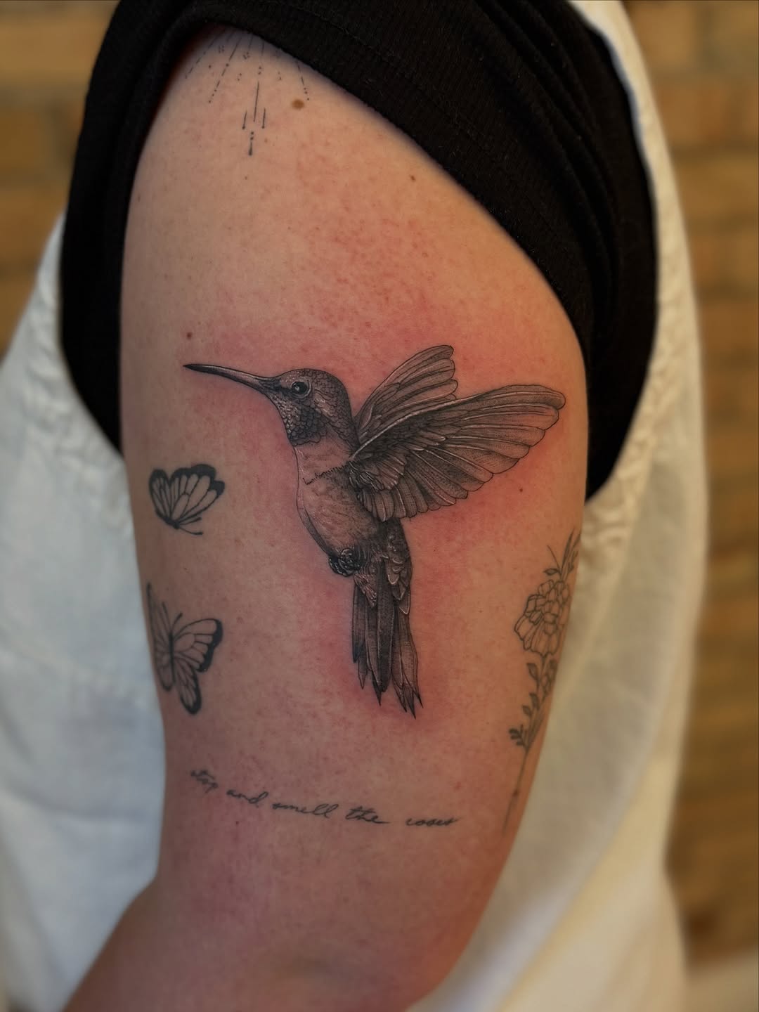 Tattoo by @onlyslightlyartistic โ realism, black_and_grey