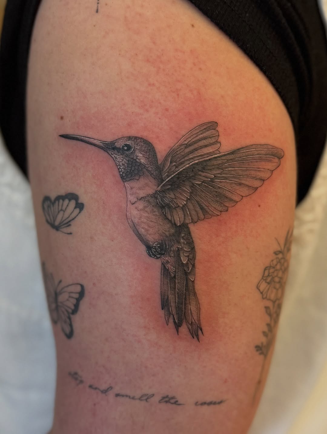 Tattoo by @onlyslightlyartistic โ realism, black_and_grey