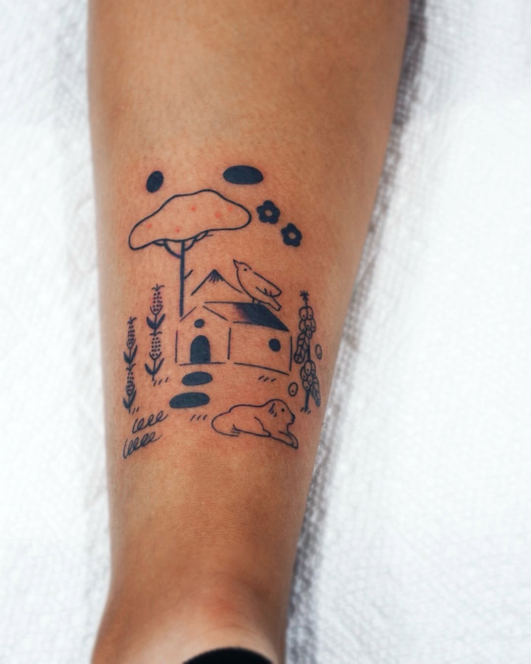 Tattoo by @jebi.tattoo — illustrative, fine_line
