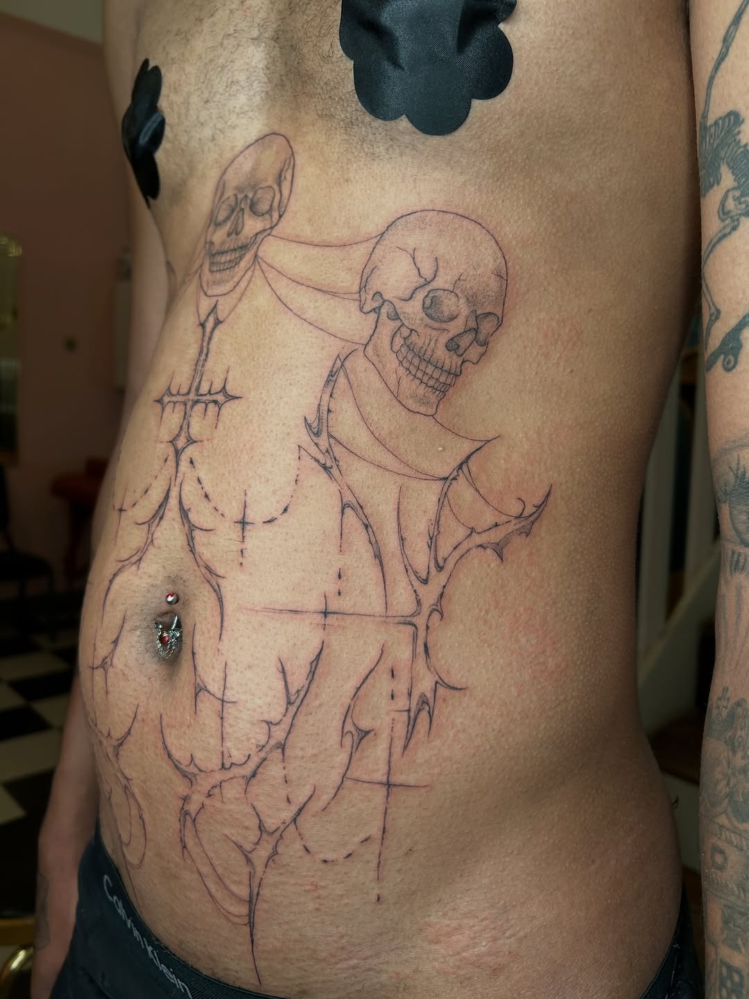 Tattoo by @leila.oko — blackwork, dark_realism