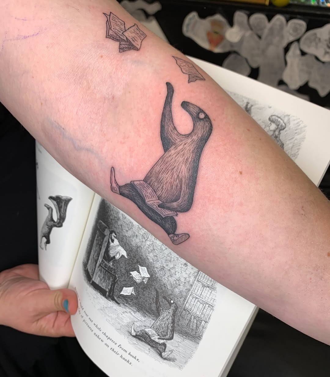 Tattoo by @kittyjonestattoo โ illustrative, black_and_grey