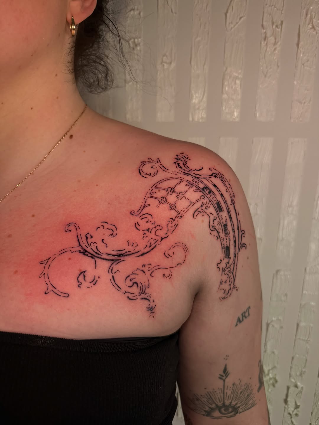Tattoo by @juniperinkk — ornamental, fine_line
