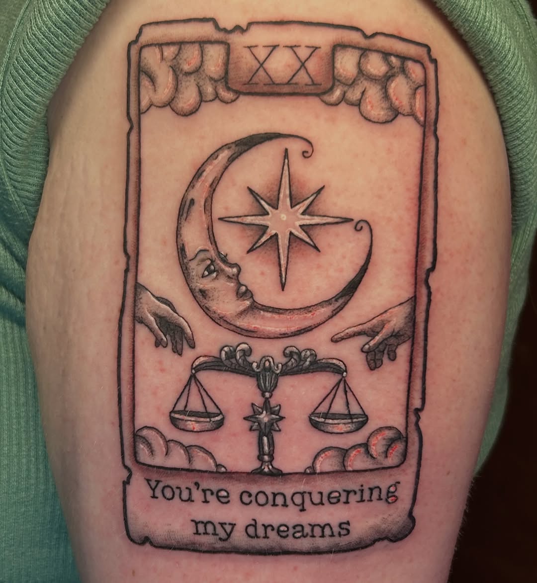 Tattoo by @alifaetattoos — black_and_grey, lettering_script