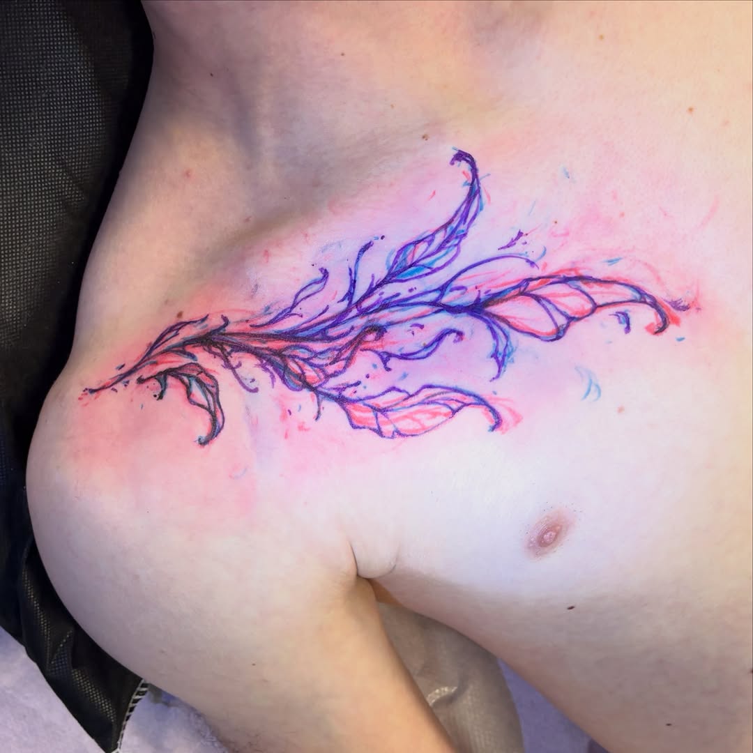 Tattoo by @goredink — watercolor