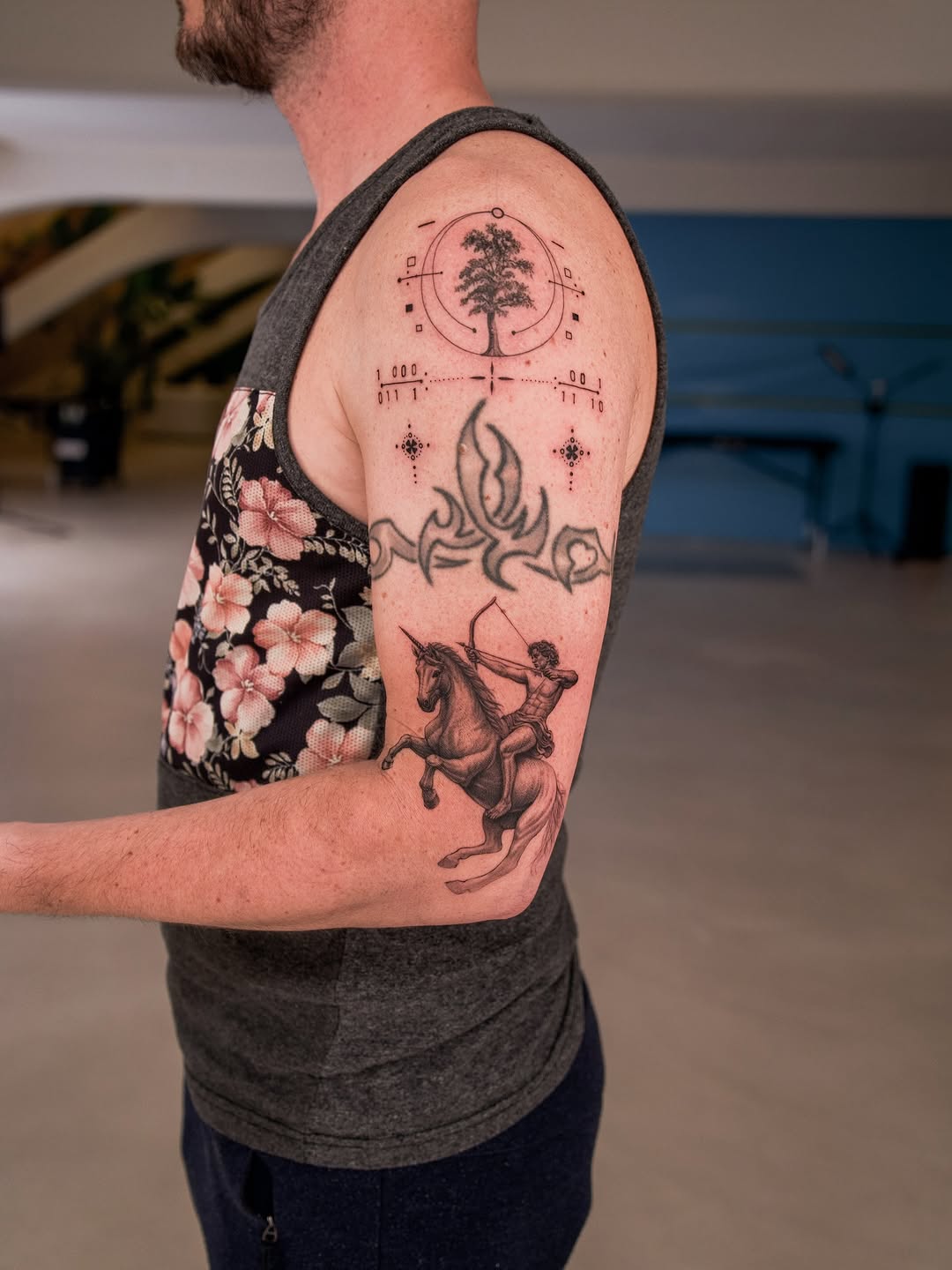 Tattoo by @jz_inker — realism, geometric