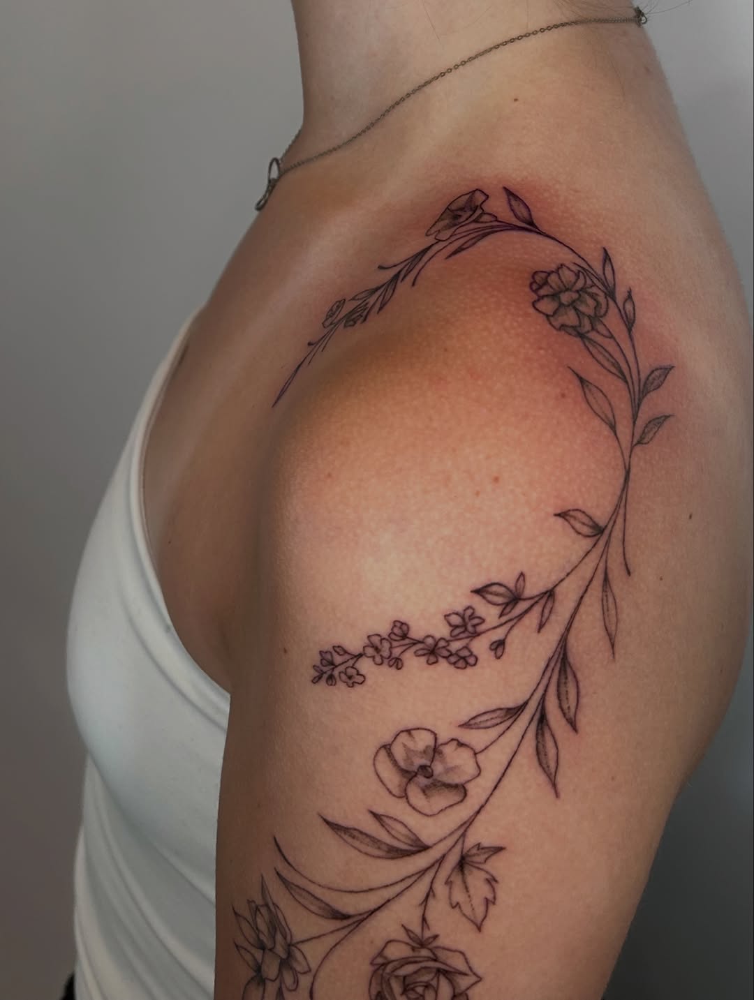 Tattoo by @nomadic.designs β fine_line, botanical