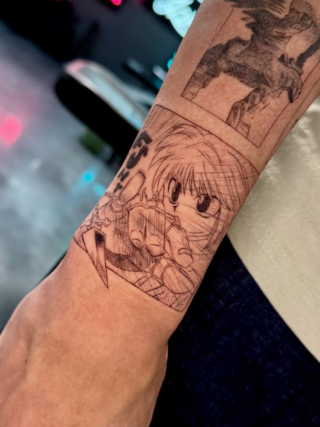 Tattoo by @keybluetattoo — anime, illustrative