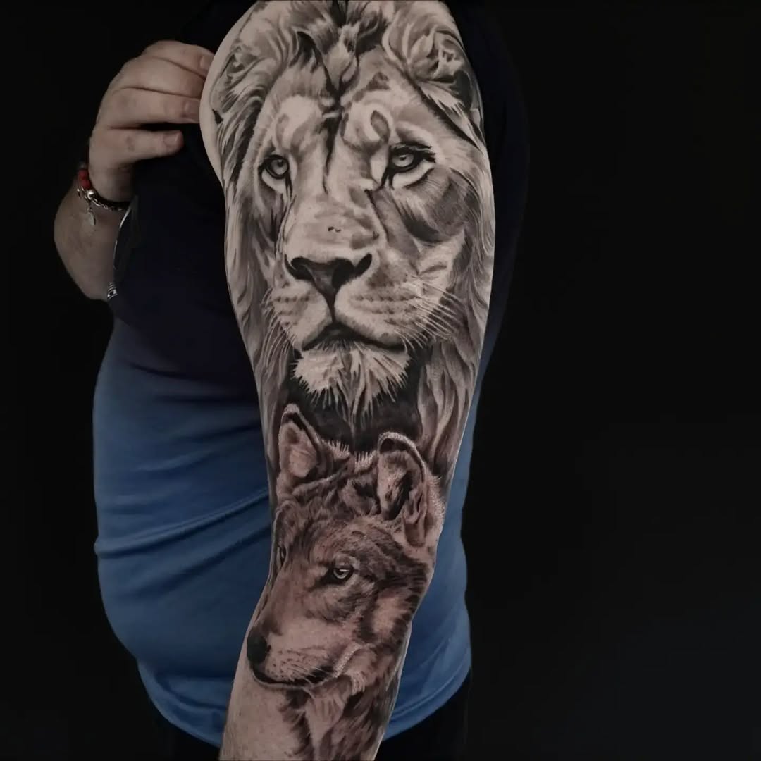Tattoo by @divinemacabre โ realism, black_and_grey